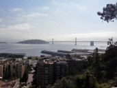 the Bay Bridge from Coit Tower